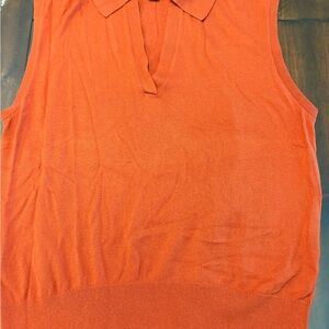 Ann Taylor Rust Sleeveless Blouse